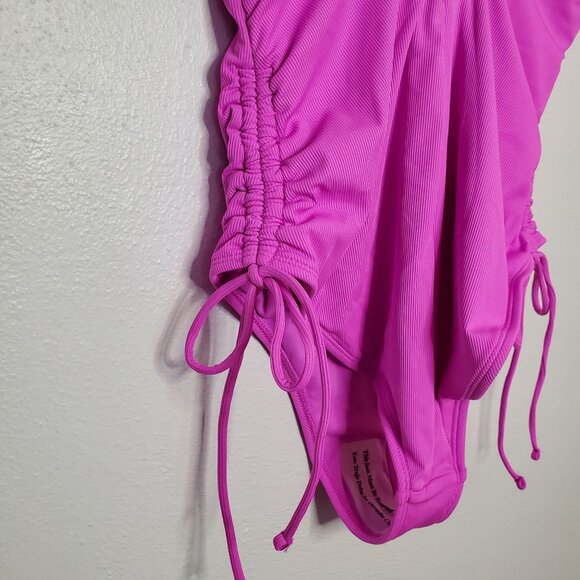 Shade & Shore Women's One-Piece Swimsuit Adjustable Straps Ruched Sides Medium ( - Picture 8 of 10